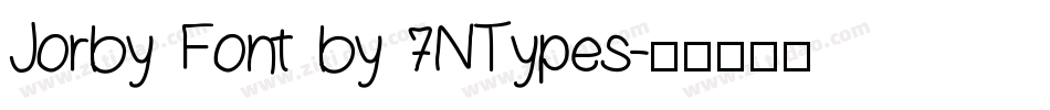 Jorby Font by 7NTypes字体转换